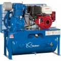 Quincy QP-7.5 Pressure Lubricated Reciprocating Air Compressor — 13 HP, Honda Gas Engine, 30-Gallon Horizontal, Model# G313H30HCE