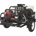 NorthStar Trailer-Mounted Hot Water Commercial Pressure Washer — 4000 PSI, 4.0 GPM, Honda Engine, 200-Gal. Water Tank