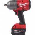 Milwaukee M18 FUEL Cordless High-Torque Impact Wrench Kit with Detent Pin — 1/2in. Drive, 1100 Ft.-Lbs. Torque, 2 Batteries, Model# 2766-22