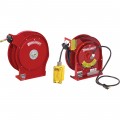 Reelcraft Power and Hose Reel Combo Pack — With 3/8in. x 50ft. PVC Hose and 45ft. Outlet Power Cord, Max. 300 PSI, Model# TP5650OLP-L45451237