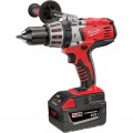 Milwaukee 28V Li-Ion Cordless Electric Hammerdrill Kit With 2 Batteries — 1/2in. Keyless Chuck, 1,800 RPM, Model# 0726-22